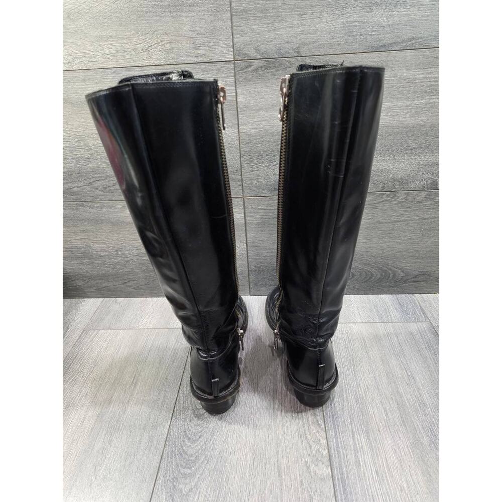 Chloé Women Classic Leather Zip-Up Boots Black 36.5 S000139 - Picture 3 of 10
